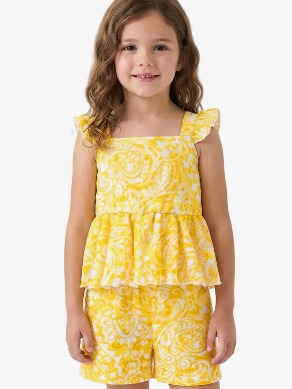 Cutie Patootie 2pc Ruffle strap top & short set